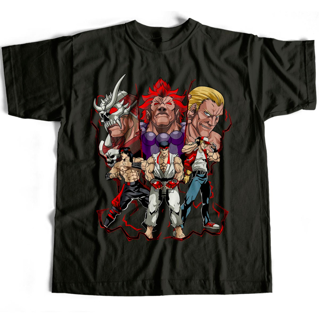 Camiseta Básica Akuma Ryu Ken Terry Jogo Street Fighter