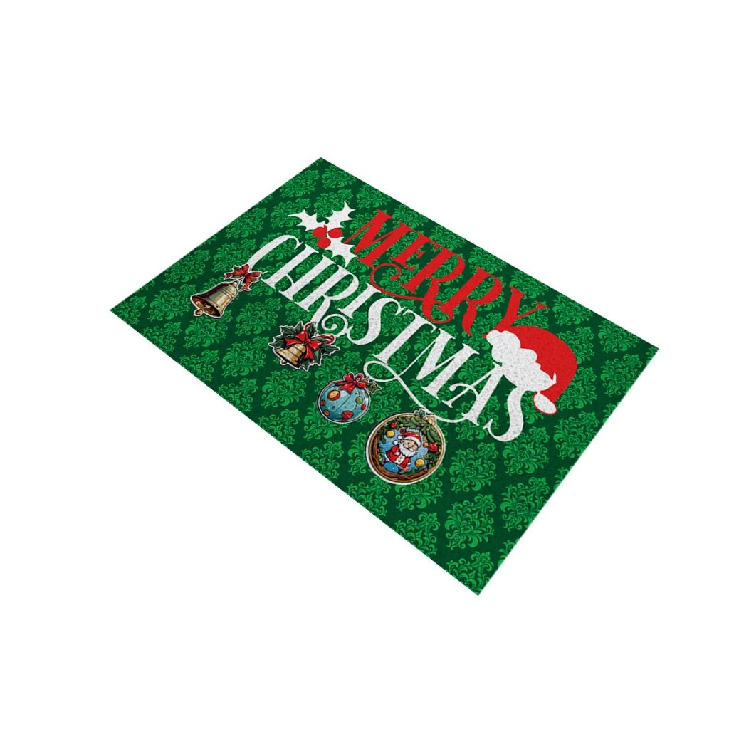 Tapete Capacho Decorativo Para Porta Divertido Natal Frase - Merry Christmas Ca907