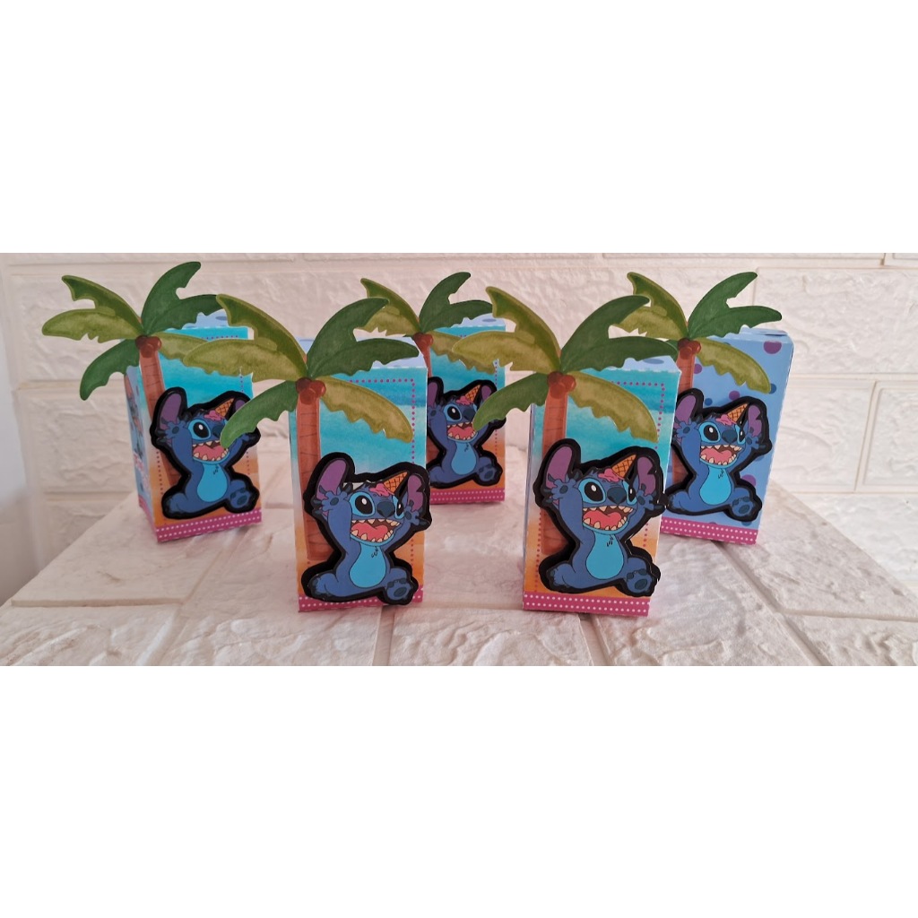 Lembrancinha de aniversário Stitch kit festa Stitch caixinhas Stitch papelaria personalizada Stitch personalizados Stitch 10 unidades