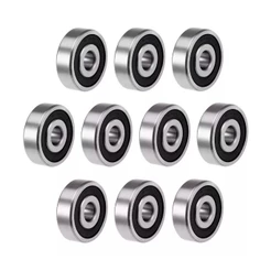 Kit com 10 peças de Rolamentos de Roda 6202 2RS Blindagem de borracha.