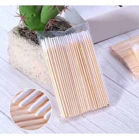 Palitos de Algodão De Limpeza Alinhamento Henna Micropigmentação Unha Boca