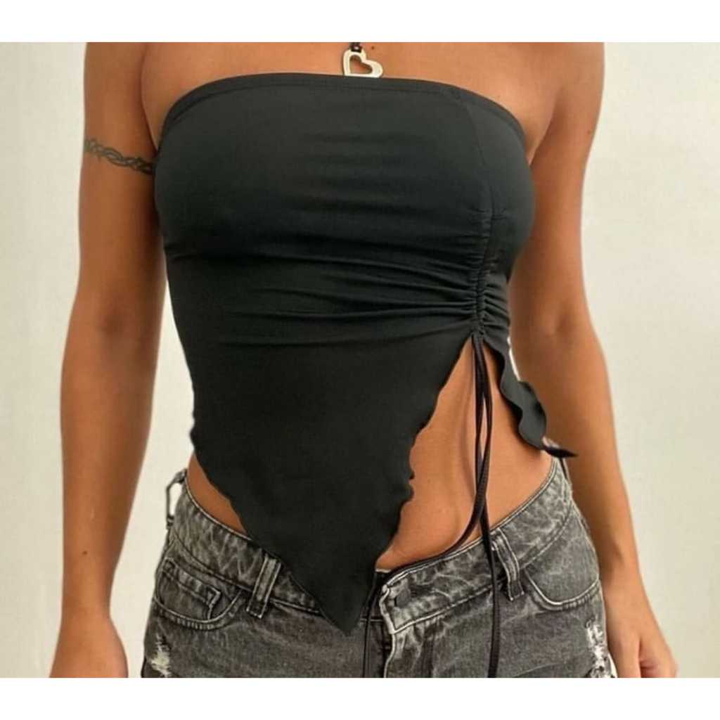 Cropped Borboleta Tomara Que Caia Básico Tendência 2025 Suplex Premium ( Borboleta )