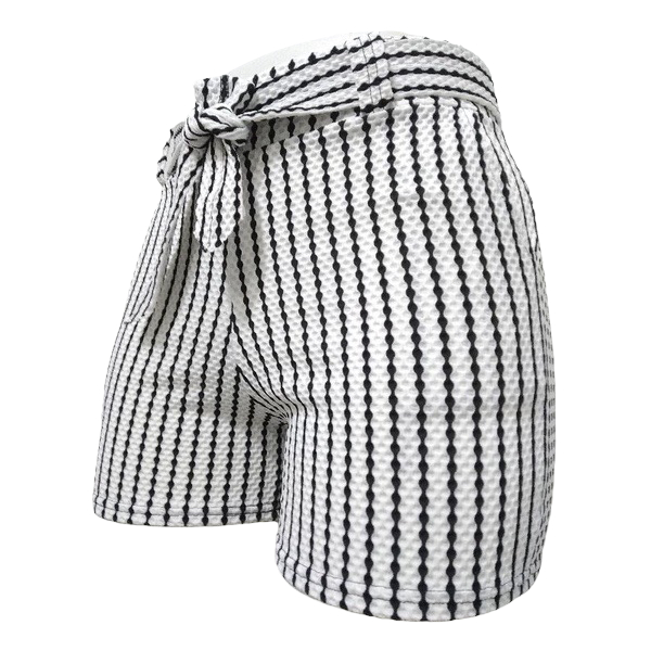 Shorts Colmeia Listrado Liso Feminino Com Cinto em Oferta na Shopee