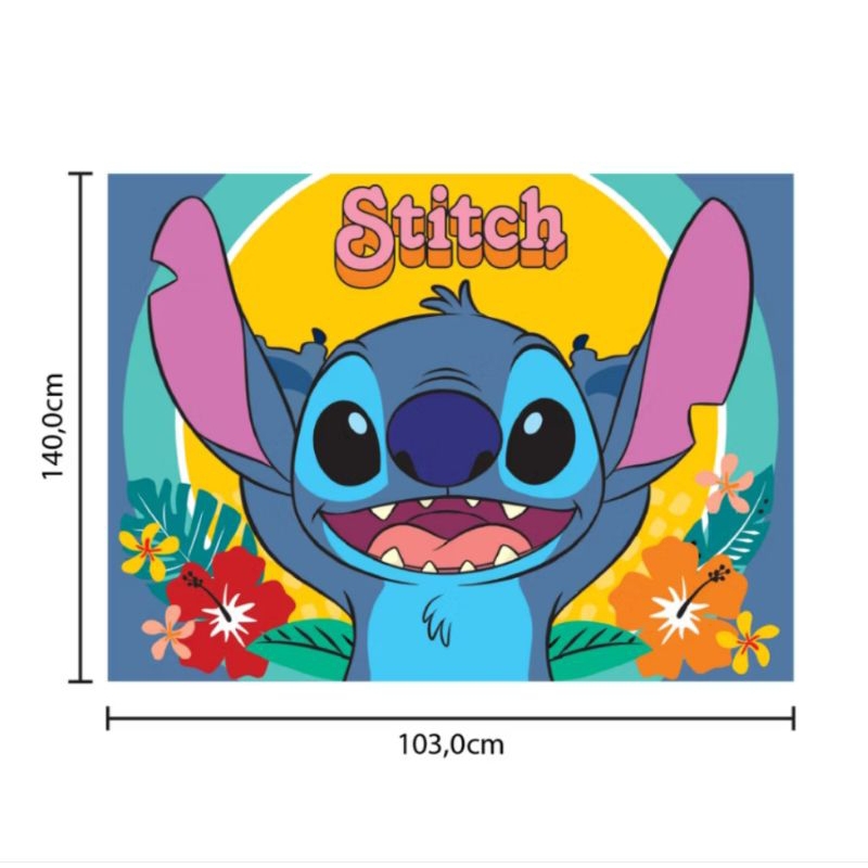 PAINEL TNT  STITCH 1x1,4MT em Oferta na Shopee