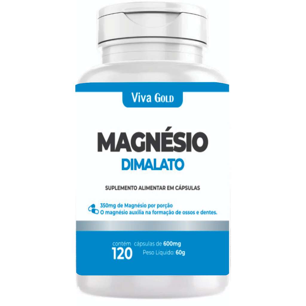 Magnesio Dimalato 120 Capsulas 600mg