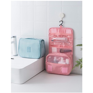Necessaire Organizadora Bolsa Portátil Maquiagem Higiene Pessoal Bolsa De Viagem Com Gancho Dobrável em Oferta na Shopee