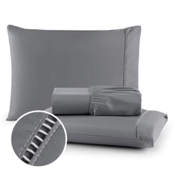 Kit Jogo De Cama Lençol Casal Padrão Queen King Solteiro e Berço Micropercal 400 Fios