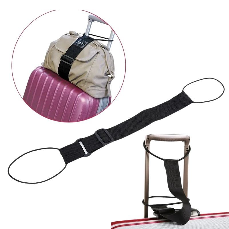 Cinta Elástica Ajustável para Bagagem Transporte Mochila Bolsa Segurança de Viagem