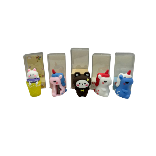 Apontador de lápis Unicornio, Ursinho, Urso, Coelho, Coelinho Papelaria criativa material estudantil Material de escritório presente prêmio Papelaria Luxo Delicado Volta as aulas