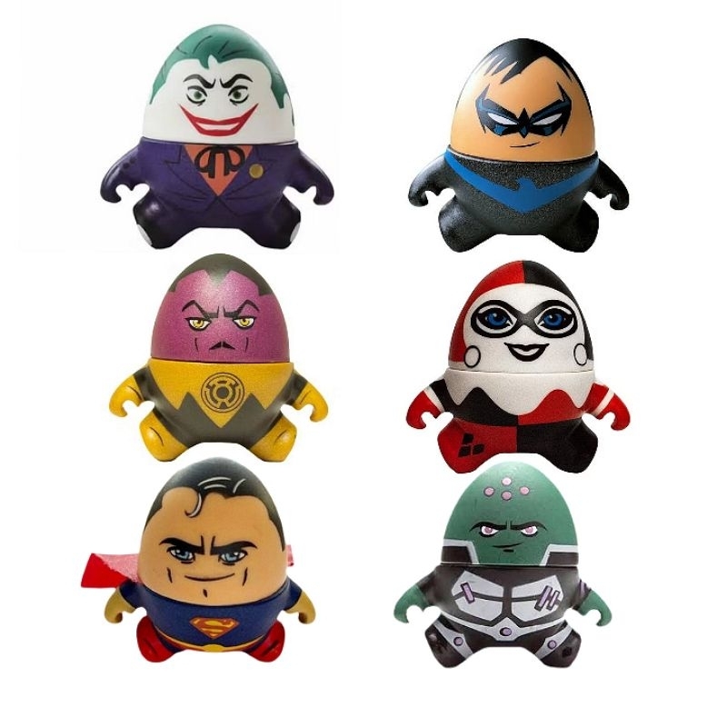 boneco coleção ovóide liga da justiça série 2 dc comics omelete box nerd geek superman the flash