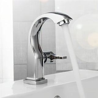 Torneira Banheiro 100% Metal Brilhante Para Cuba Pia Lavatório Sair Água Fria em Oferta na Shopee