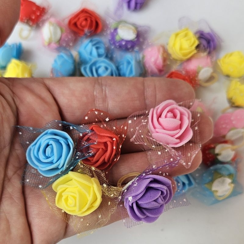 Laços Pet Florzinha Penteado Pet 30 unid banho e tosa pet shop eva artificial