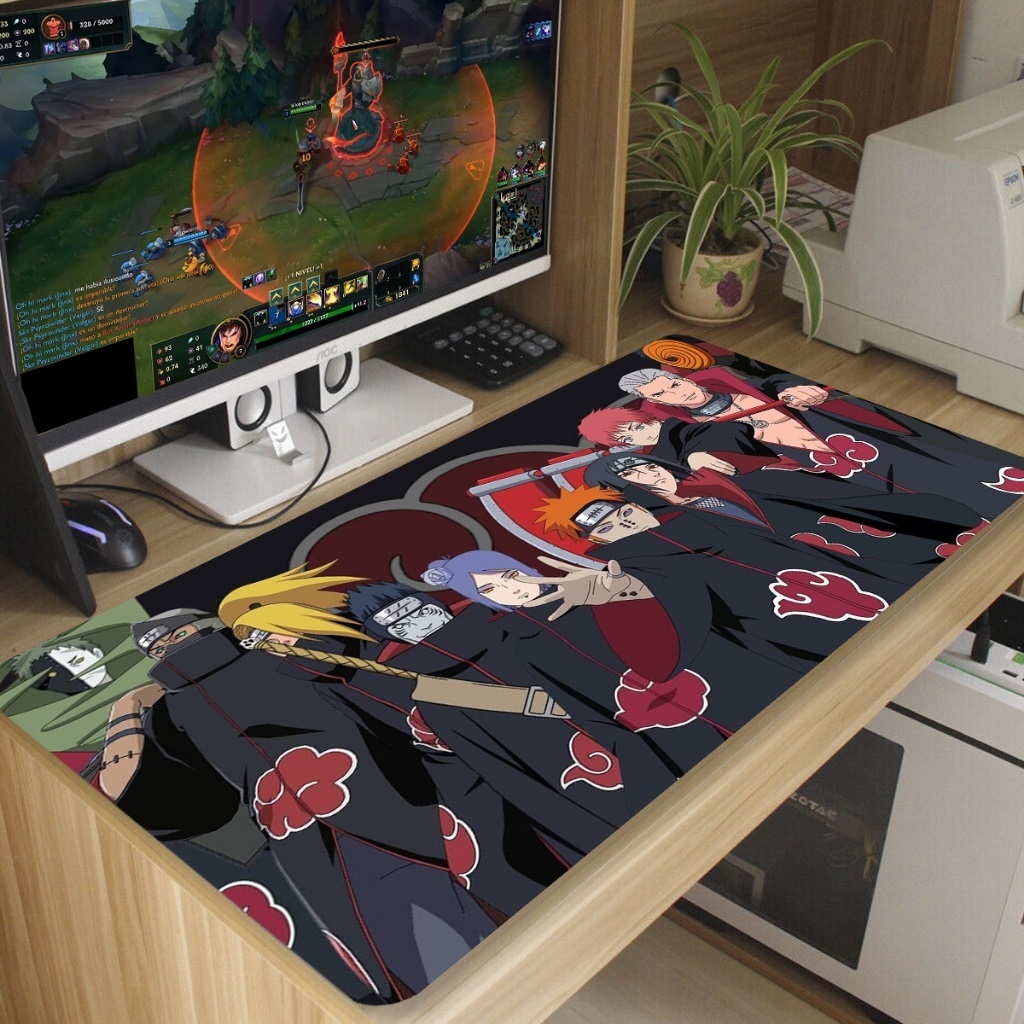 Mouse pad NARUTO gamer Antiderrapante Grande diversas estampas 70x35 cm