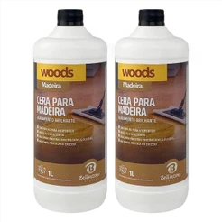 Kit 2 un Cera Para Madeira Envernizada E Oleada Bellinzoni 1 Litro - Sinteco