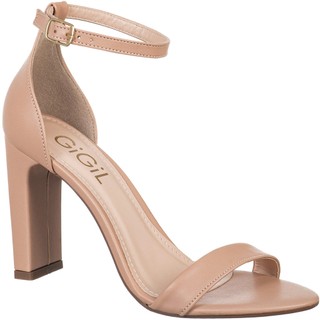 Sandália Feminina Salto Alto Gisele Clássico Casual Traseiro Fechado Conforto Festa Original Gigil em Oferta na Shopee