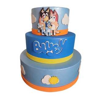 bolo fake bluey isopor em Oferta na Shopee