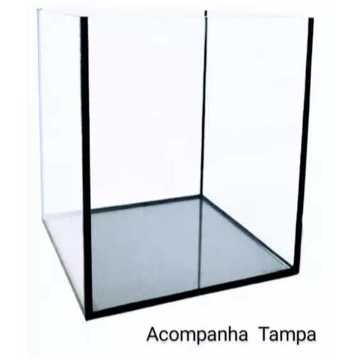 aquario cubo nano 30x30x30 25 litros para peixes e plantas em Oferta na Shopee