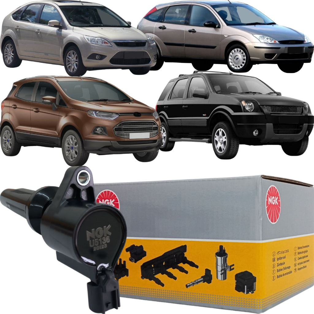 Bobina de Ignição Original NGK Ecosport Focus 2.0 16v U5136 em Oferta na Shopee