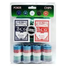 Jogo De Poker 100 Fichas 1 Ficha Dealer 2 Baralhos 1 Feltro