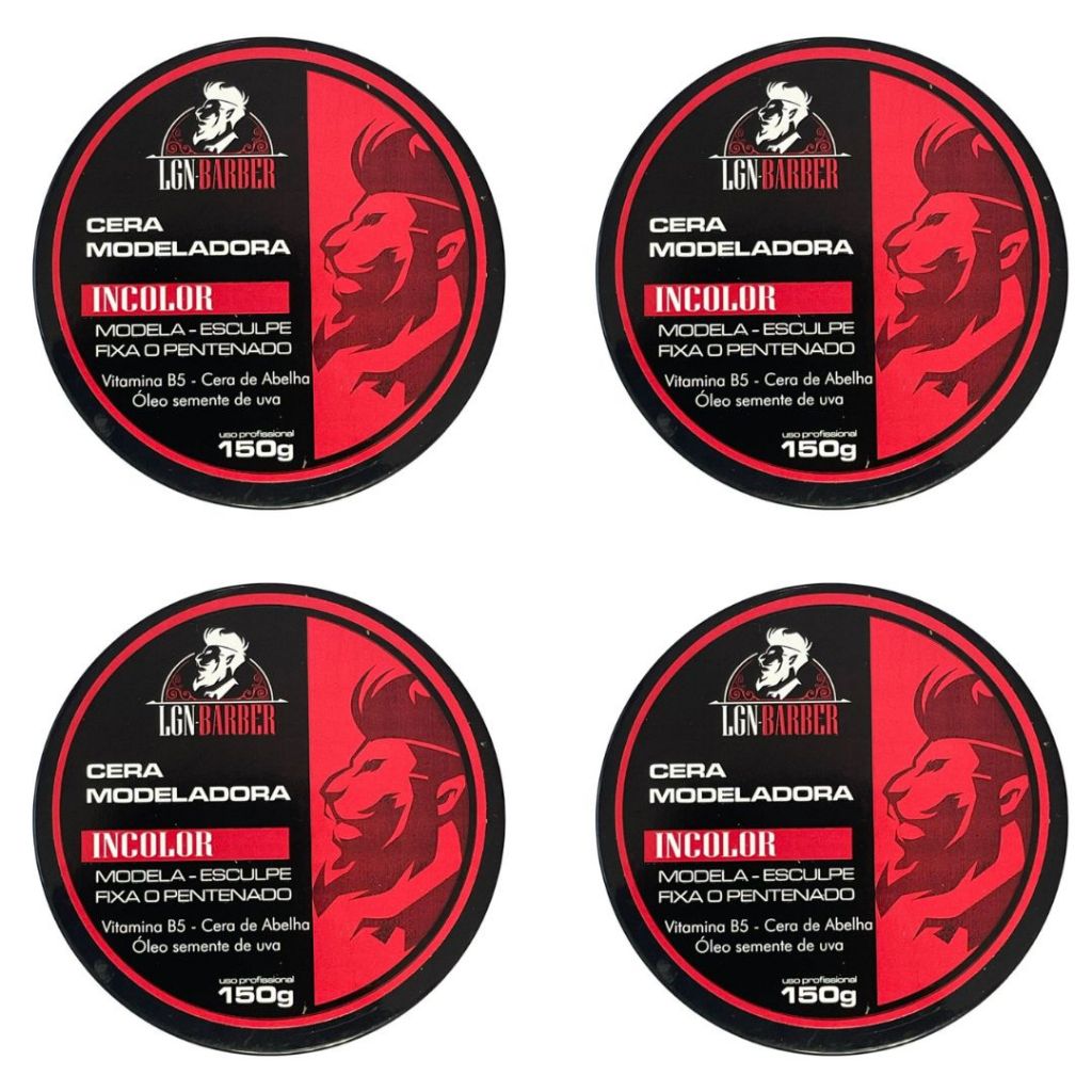 4 Incolor para penteado 150g - LGN Barber(uso masculino)
