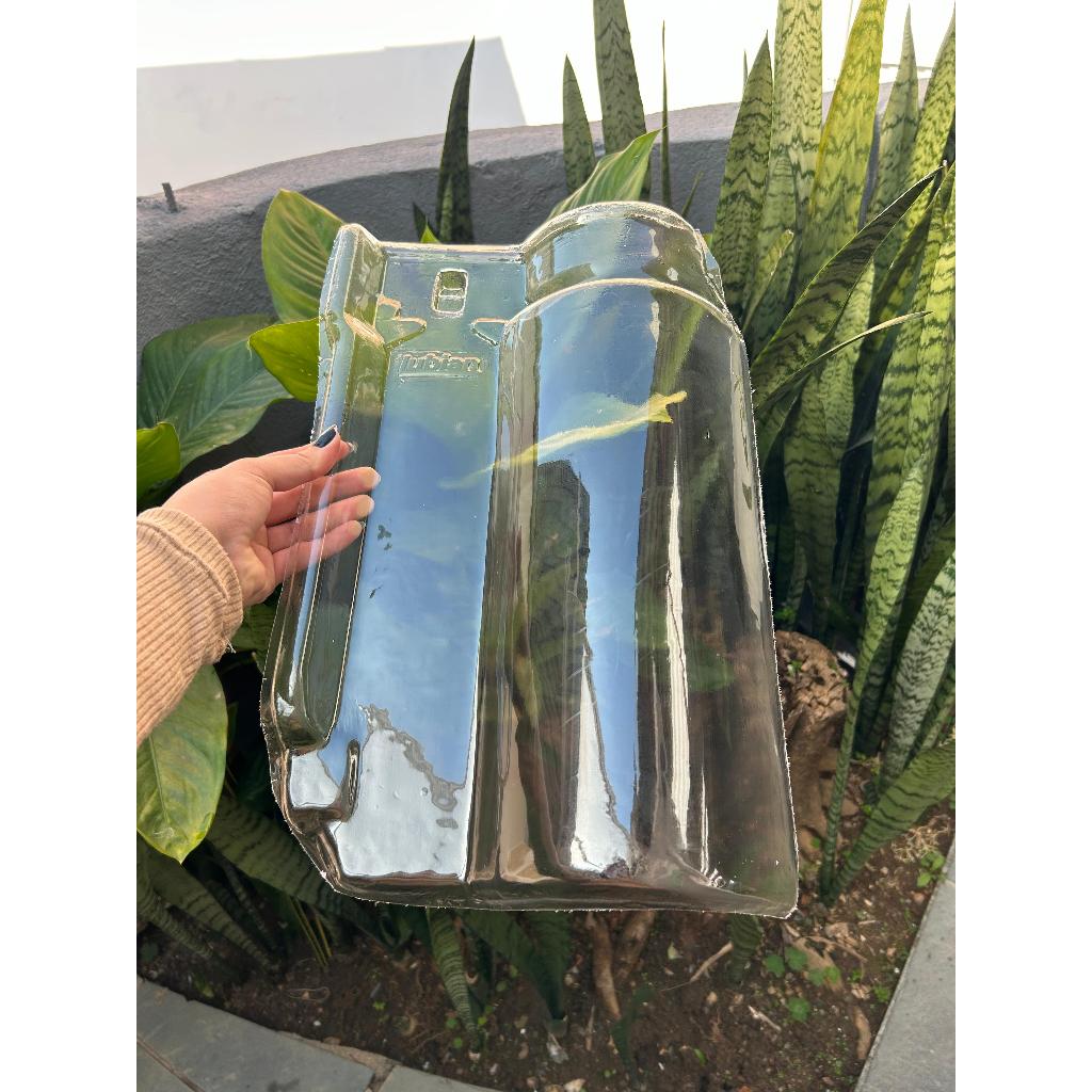 Telha Americana Thermo Transparente Medida 44 x 27 cm