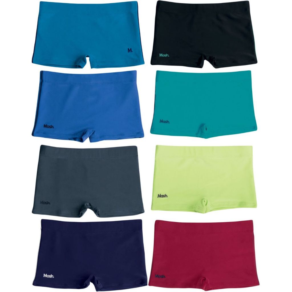 Sunga Boxer Box Infantil Criança Mash Cordao Interno Resistente Poliamida Masculino Menino Praia Verao Calor Piscina