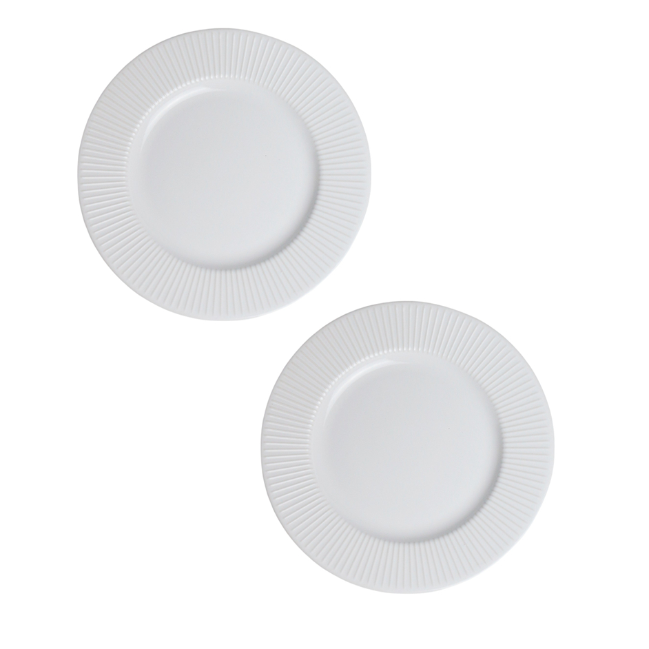 Kit 2 Prato 20CM Sobremesa Para bolo Pudim Sorvete Sobremesa Atalaia