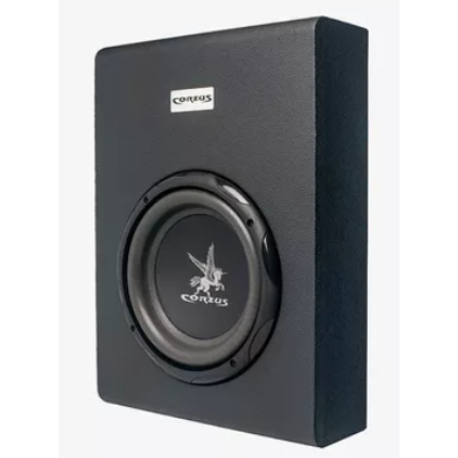 Caixa Amplificada Slim Corzus Cxs 200w RMS Sub Grave 8 Polegadas Som Automotivo Forte