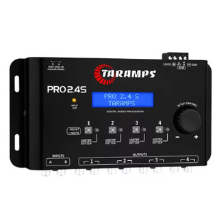 Processador De Audio Digital Taramps Pro 2.4s Equalizador Automotivo Crossover Som 4 Vias Regulador Audio