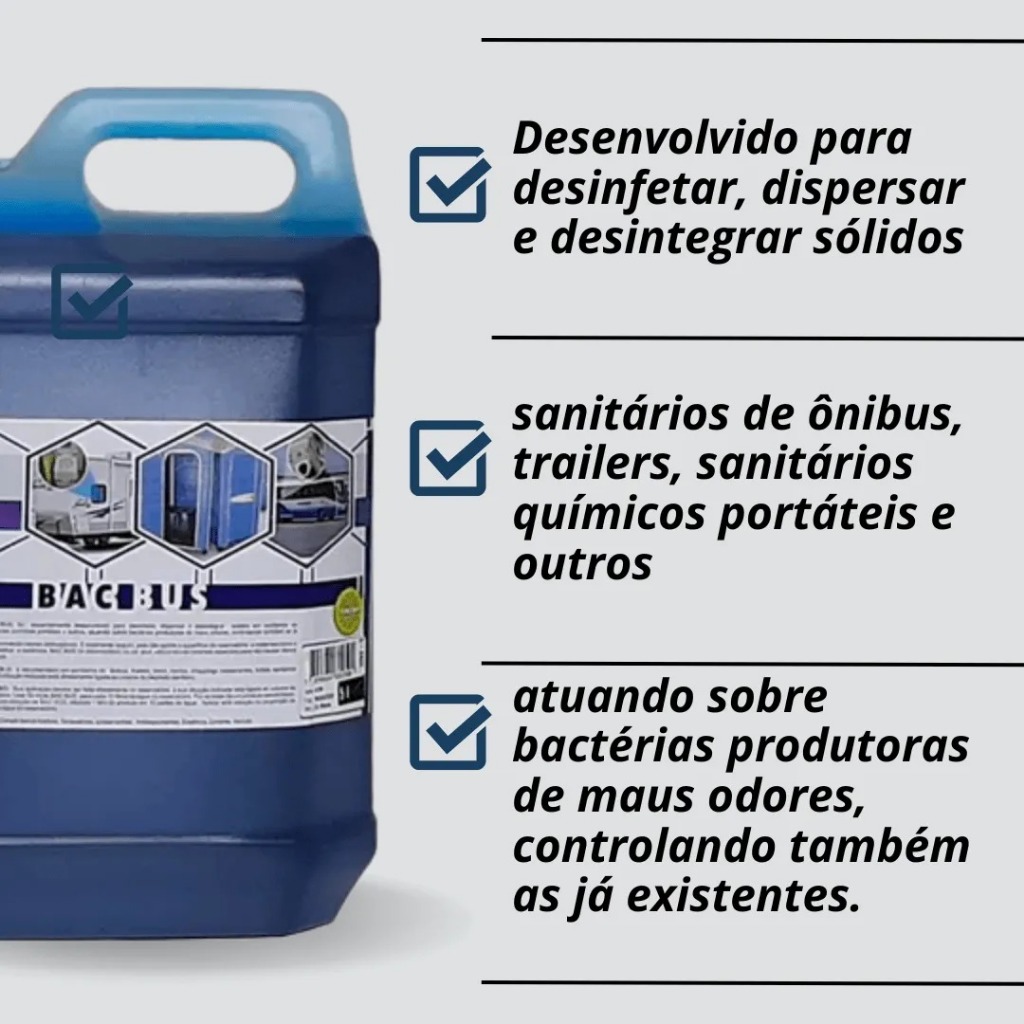 Solvente P/ Banheiro Desintegrador De Fezes Químico Ecocamp 5L