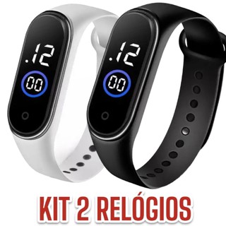 KIT Relógio Digital A Prova D Água Masculino Feminino KIT Relógio A Prova De Água Masculino Feminino