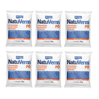 Natuverm Vetbras 20g Kit com 6 Unidades – Vermífugo Oral Para Pássaros e Aves