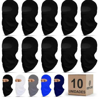 O MELHOR KIT 10 TOUCA NINJA BALACLAVA TECIDO COLLAN UNISEX /SEGURANÇA /MOTOBOY /BIKE /ESPORTIVA / PESCARIA em Oferta na Shopee