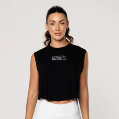 Regata Fitness Viscolycra Básica Estampada Cropped Arredondado Corrida Exercícios