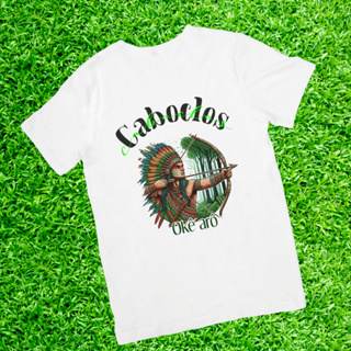 Camiseta Umbanda/Candomblé - Cablocos - 100% Poliester em Oferta na Shopee