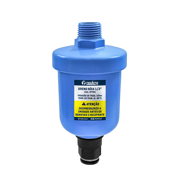 Purgador Dreno Automático Tipo Boia 1/2″ Techto