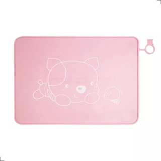 Jogo Americano Infantil Bebê Silicone Impermeável Retangular em Oferta na Shopee