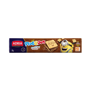 Adria Bisc Plugados Quadrado Chocolate 130G em Oferta na Shopee