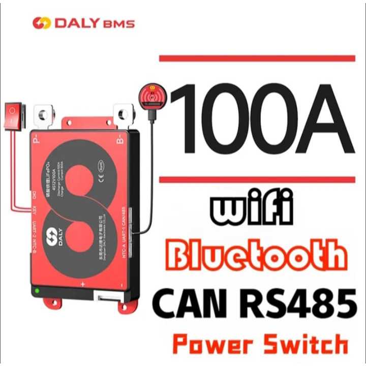 Bms Daly PODE Bluetooth WiFi, 8s 24v 100ah Bateria Liito3.2v  Fosfato LiFePO4  Modelo 2025