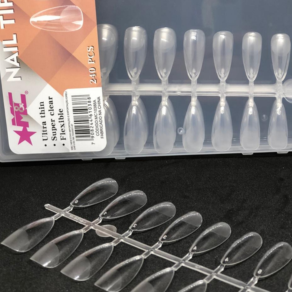 Unhas Soft Gel 240 Unidades – Várias Formas p/ Alongamento Profissional | Escolha a Variação em Oferta na Shopee