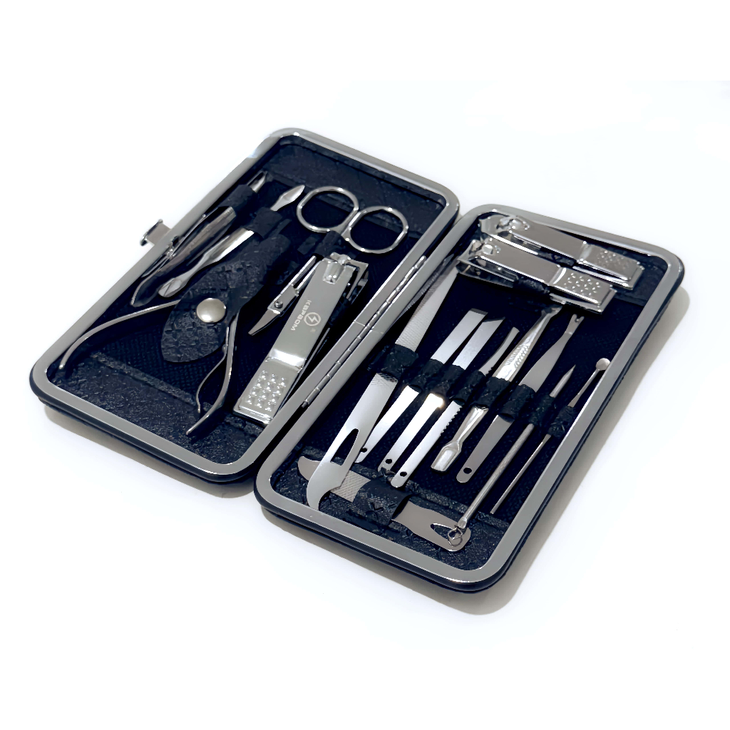 KIT 16 Pçs/Set Professional Aço Inoxidável Cutícula Nippers Cortador De Unhas KA-5507