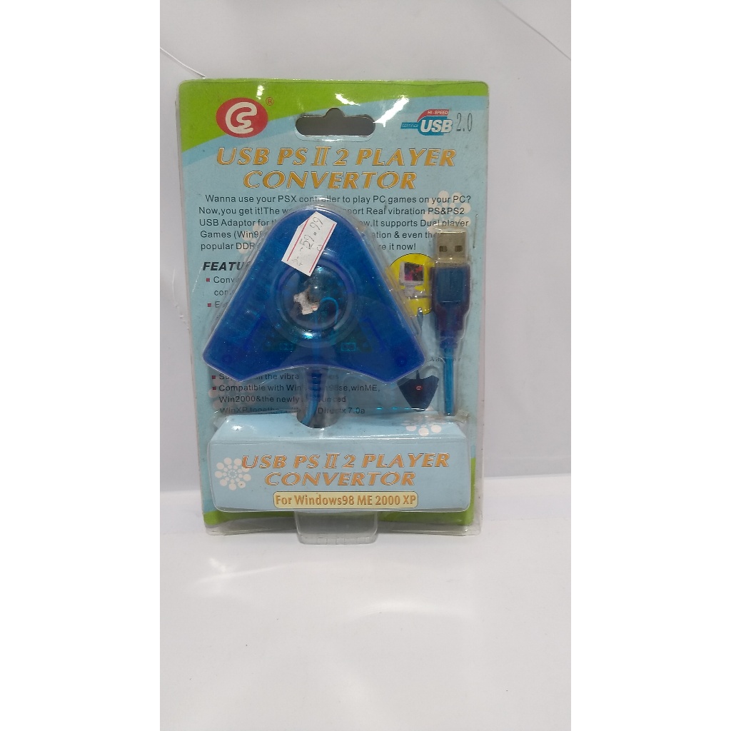 Adaptador Usb Compatível Controle Ps2 Ps1 Ligue No Pc E Ps3