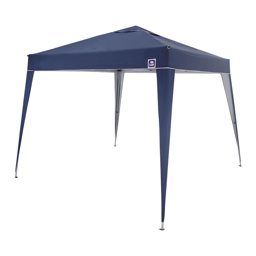 Tenda Gazebo Azul 3x3m Articulado Com Pes De Aluminio Bel Fix