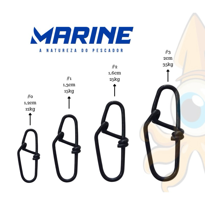 Snap Quick Lock - Marine - 20 Unidades. Com reforço extra.
