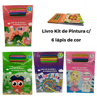 Livro infantil de colorir kit de pintura do pequeno artista Promoção Presente criativo em Oferta na Shopee