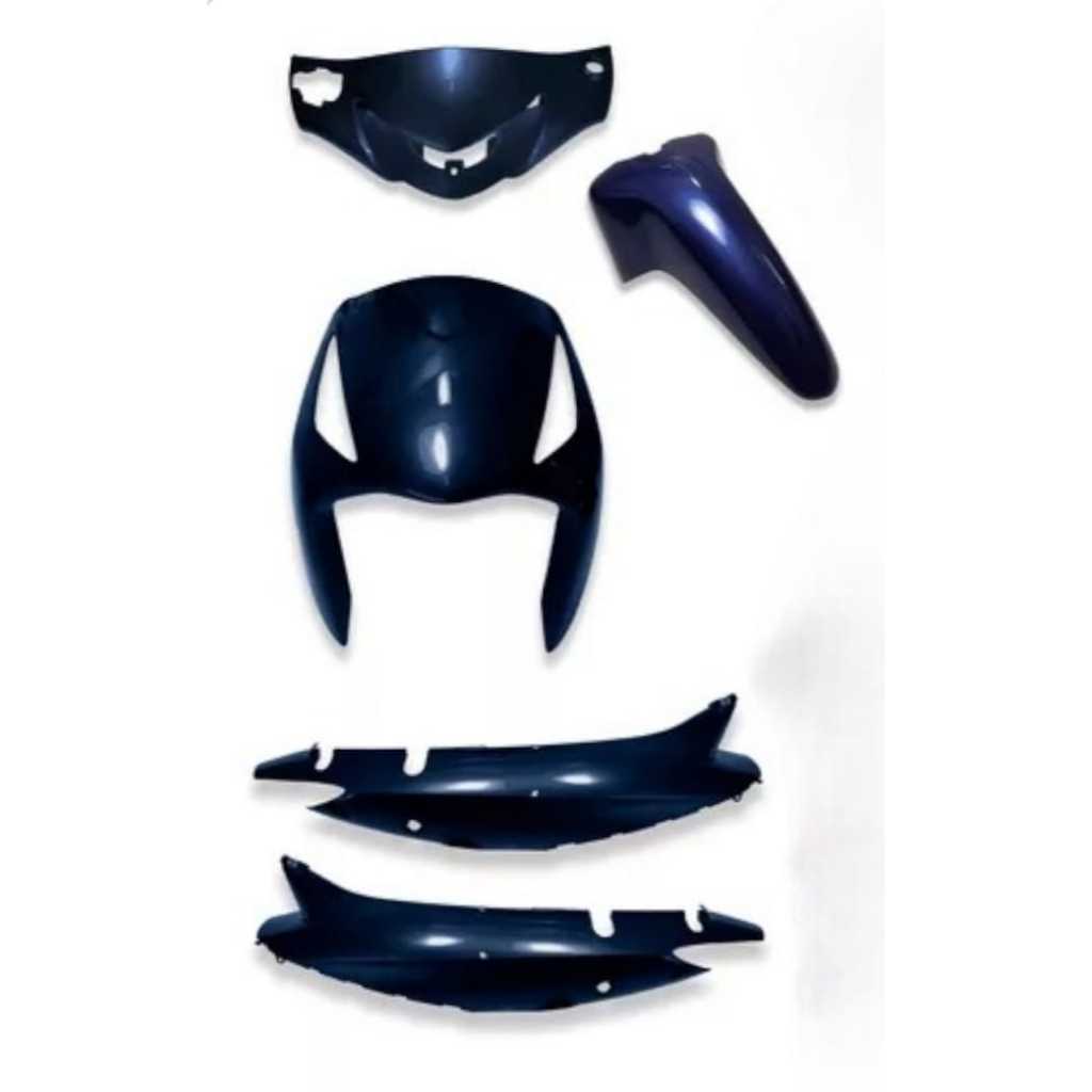 Kit Carenagem Biz+ 125 2010 Bico + Tampa Lateral + Paralama+Carenagem do Farol Azul Cruzeiro