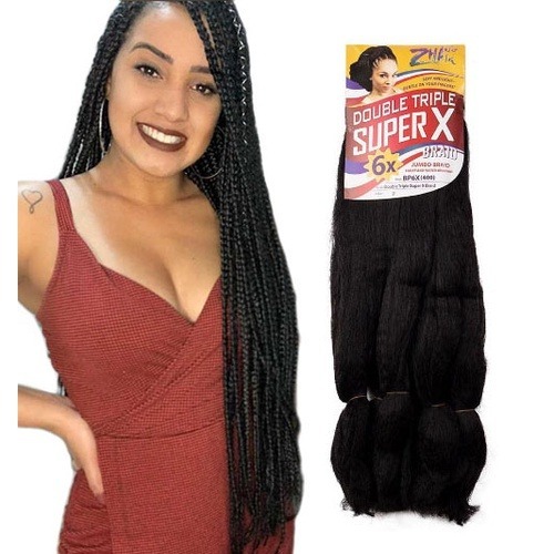 Jumbo Cabelo Para Tranças Box Braid MEGAX/HIPERX/SUPERX Jumbão 400g - Fibra Especial em Oferta na Shopee