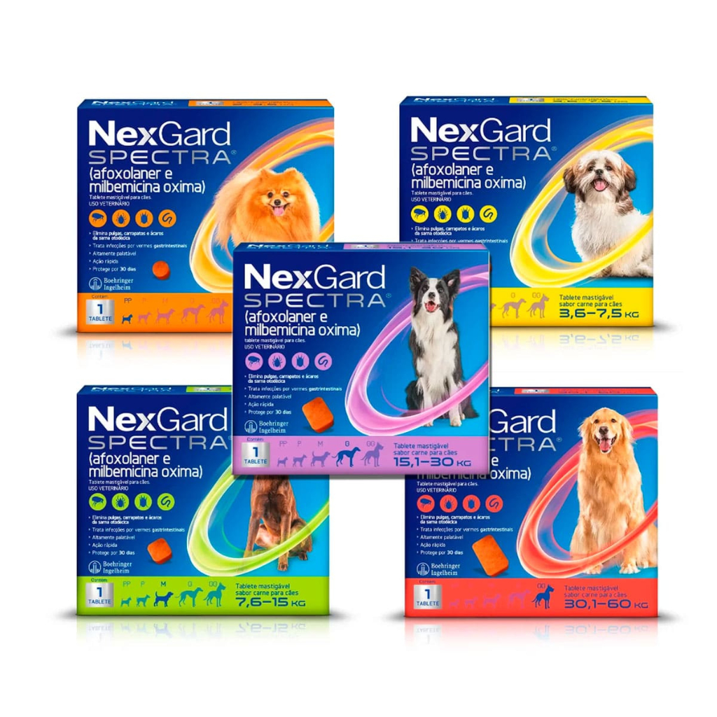 Antiparasitário Nexgard Spectra Para Cães - 1 Comprimido