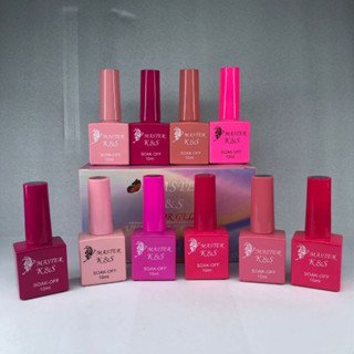 Kit 10 Esmaltes K&S 10ml tons rosa