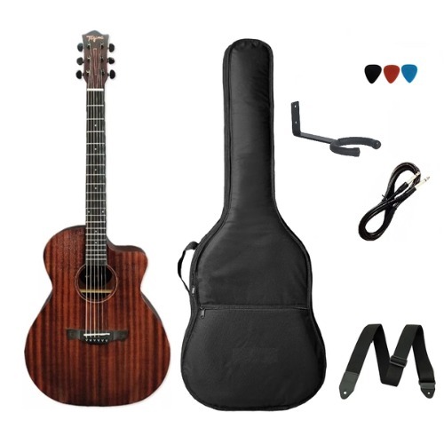KIT violão de Aço Elétrico Tagima Dallas Gran Reserva Ntop